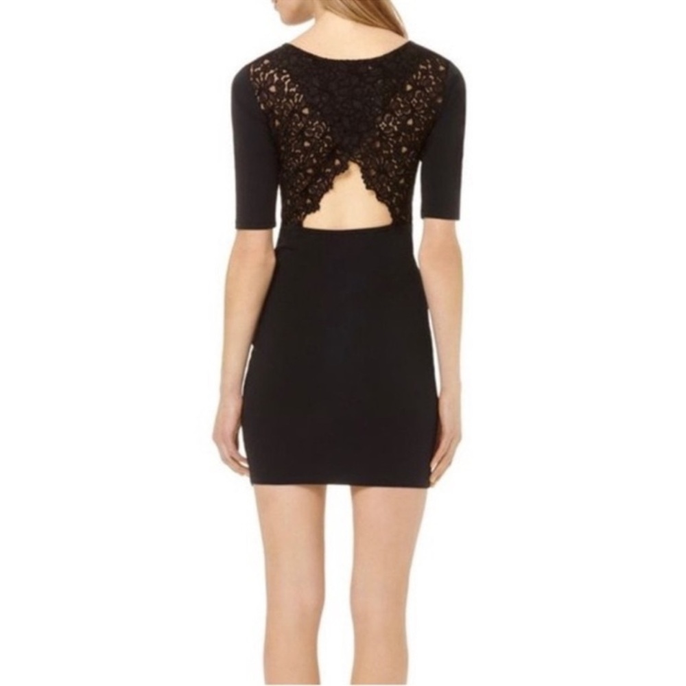 Aritzia Black Backless Bodycon Dress